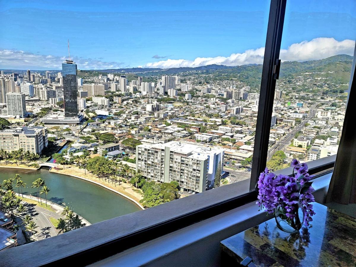 Waikiki Condo High Floor Views Beaches Convention Center Гонолулу Екстер'єр фото