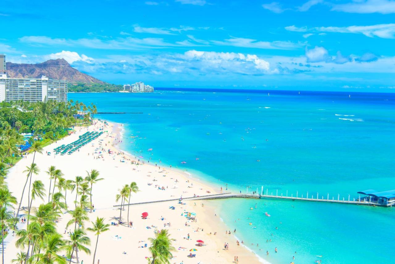 Waikiki Condo High Floor Views Beaches Convention Center Гонолулу Екстер'єр фото